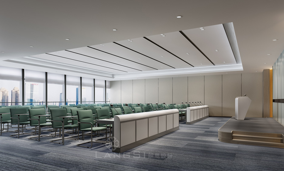 广州办公室设计中该如何设计天花板