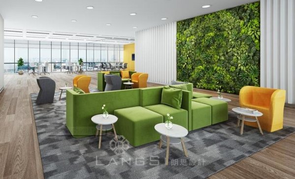 办公室空间装修设计有什么植物适合做装饰墙？